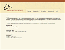 Tablet Screenshot of cvacademy.net